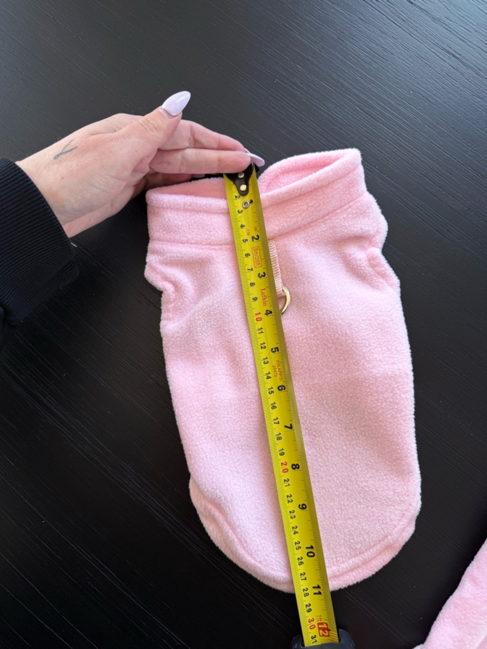 Pink Fleece Dog Hoodie Size Small Pet Jacket Cozy Puppy Sweater NWOT BABY - Picture 5 of 5